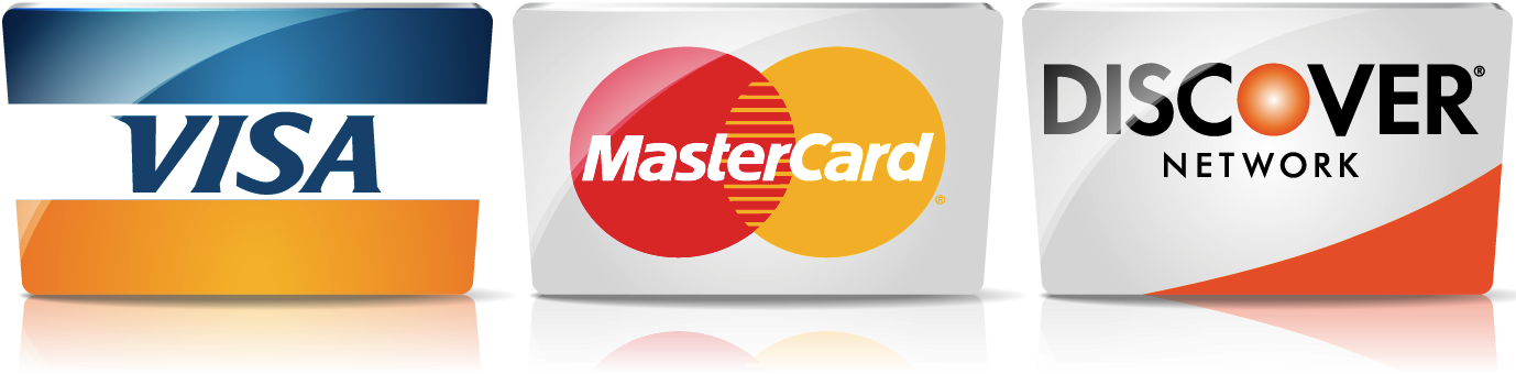 Visa, Mastercard, Discover